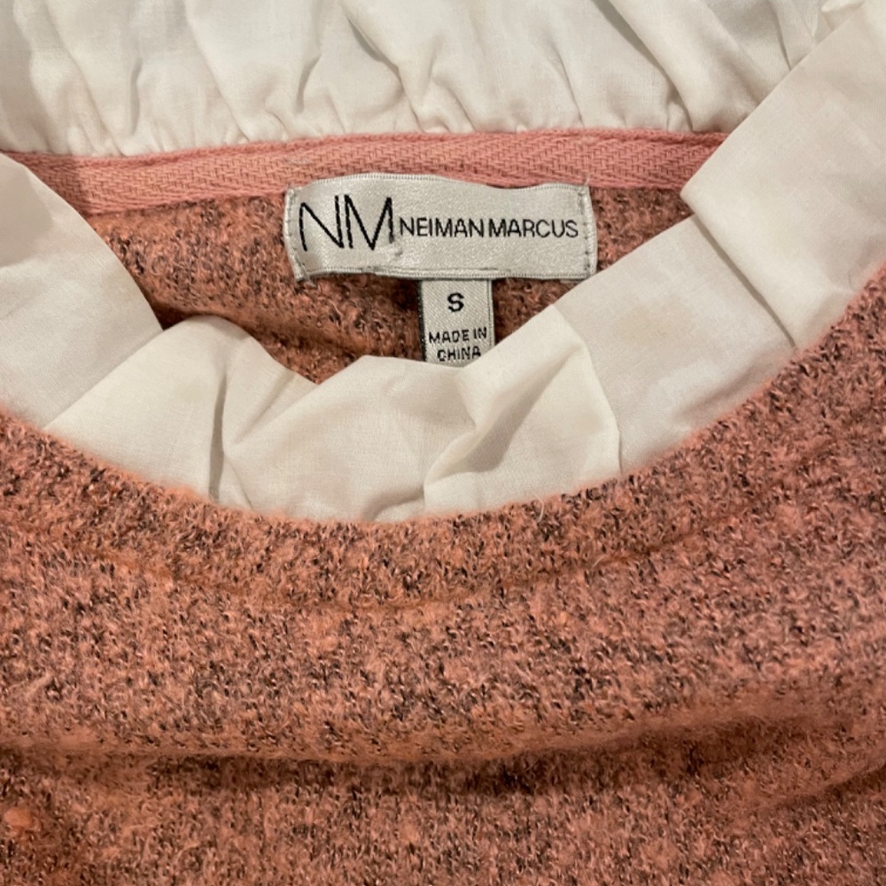 Neiman Marcus Ruffle Trim Sweater - Picture 2 of 6